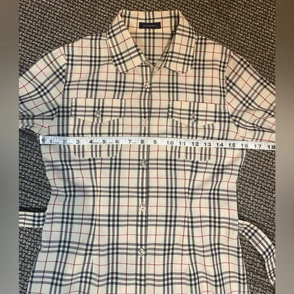 Burberry Nova Check BELTED Button Down Shirt Dress🔥NEW🔥Womens SM/Youth XL (12) - Picture 6 of 17